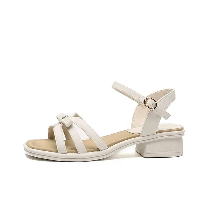 JOSINY One Strap Sandals 3.5CM Women's Ecru-0