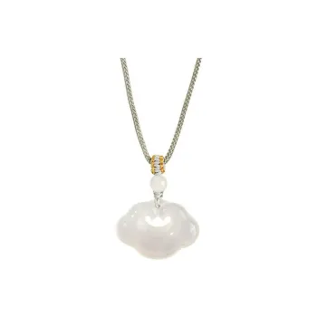 WINGSTOP Chalcedony Jade Necklaces Unisex