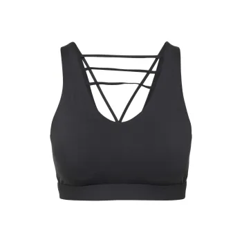 Adidas COREFLOW LUXE BRA Sports Underwear Women's Carbon Black