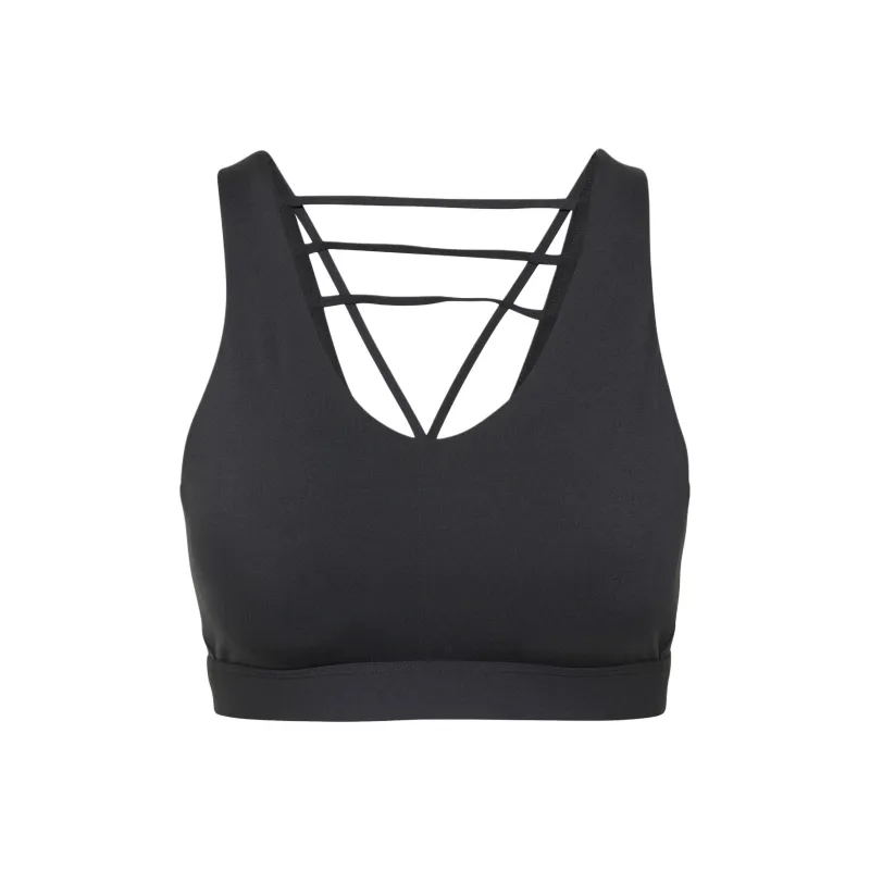 Adidas COREFLOW LUXE BRA Sports Underwear Women's Carbon Black-0