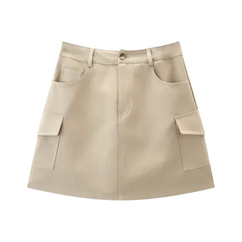 KUHNMARVIN Cargo Short Skirts Women's Khaki