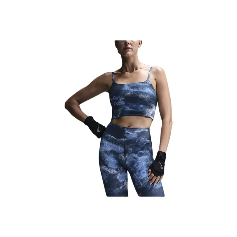 Nike One Convertible Women's Light Support Lightly Lined Longline Printed Sports Bra-0