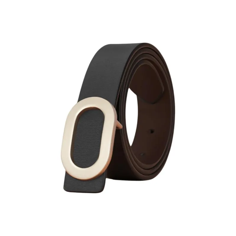 JEANSWEST Cow Split Leather Belts Women's 2.8CM-2