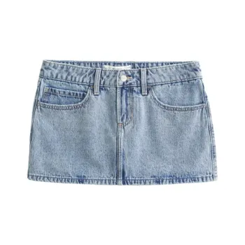 Hollister Denim Short Skirts Women's Light