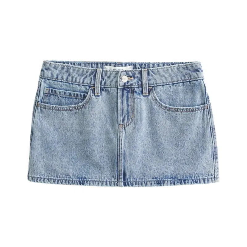 Hollister Denim Short Skirts Women's Light-0