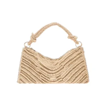 CULT GAIA Leather Handbag Women's Beige & Brown