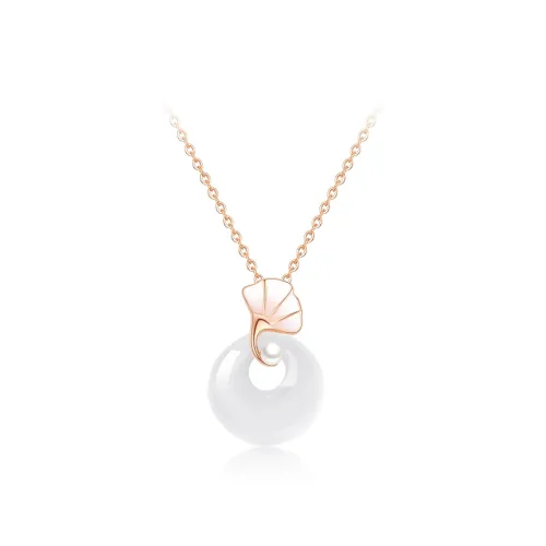 Love Link Chalcedony Necklaces Women's