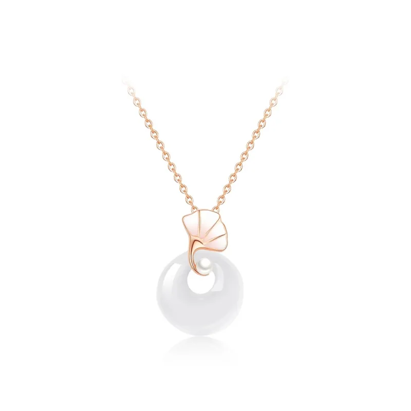 Love Link Chalcedony Necklaces Women's-0