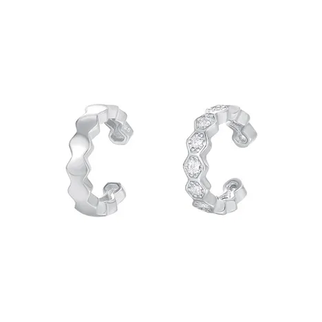 NVBBK S925 Silver Clip On Earrings Women's-8