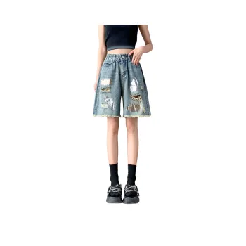 SITOL Denim Shorts Women's Blue