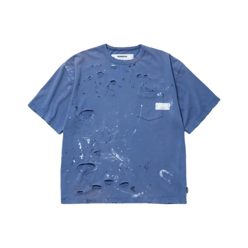NEIGHBORHOOD Distressed T shirt-4