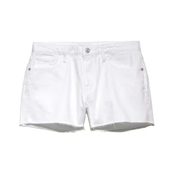 FRAME Le Grand Garcon Distressed Denim Shorts