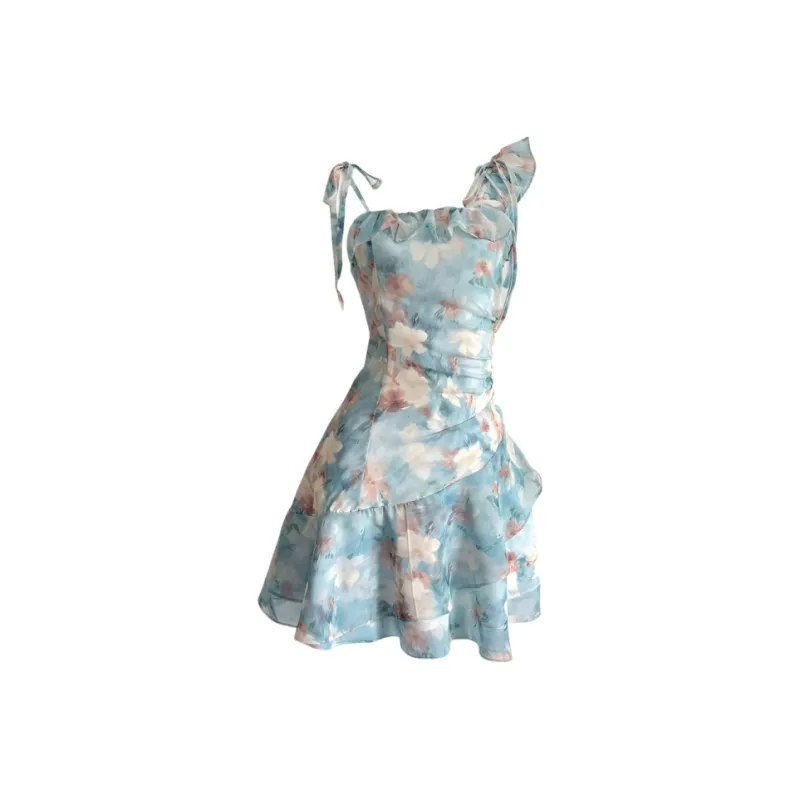 YGPRW Slip Dresses Women's Green-0