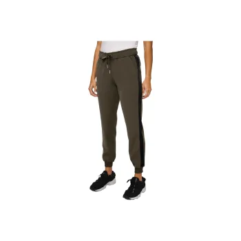 Lululemon On The Fly Velvet Trim Athletic Trousers Women's Dark Olive Green