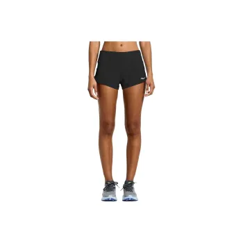 Saucony Outpace 2.5' Split Short Sports Shorts Women's Black
