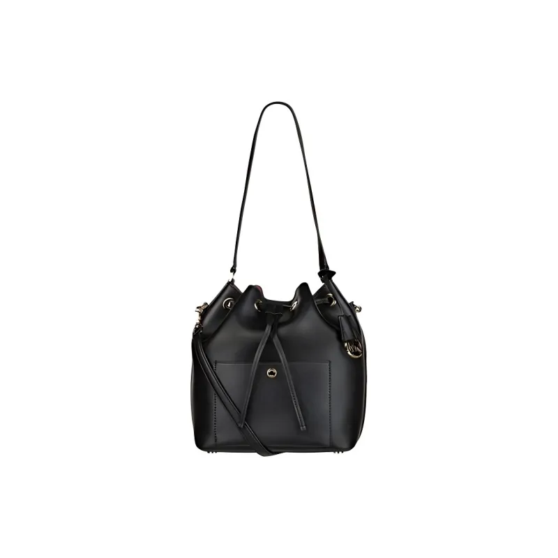 MICHAEL KORS MICHAEL KORS Luggage Collection Leather Bucket Bag, Crossbody Bag Women's Black-0