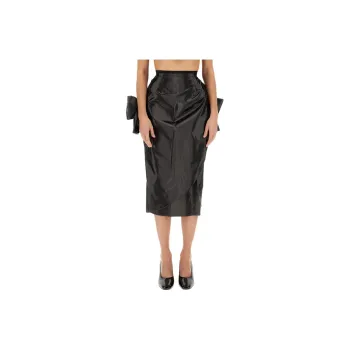 Maison Margiela High Waist Asymmetric Midi Skirt