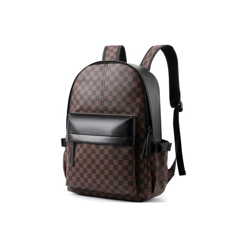 H YXIANG PU Backpack Men's Multicolor-4