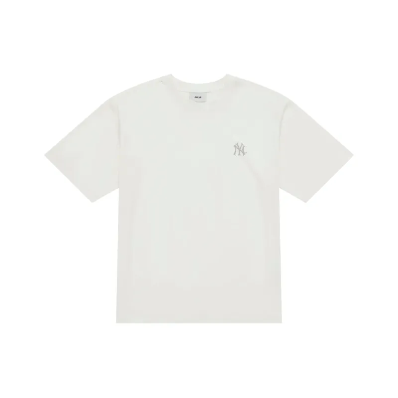 MLB New York Yankees Basic Collection SS25 T Shirt Unisex Ivory-0