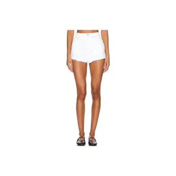 GRLFRND Denim Shorts Women's White