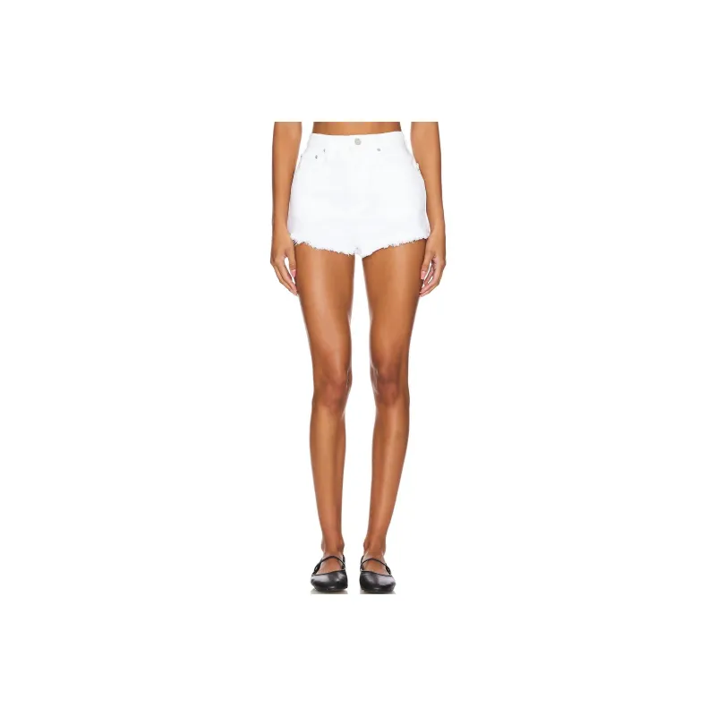 GRLFRND Denim Shorts Women's White-0