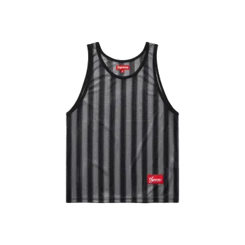 Supreme Stripe Mesh Tank Top