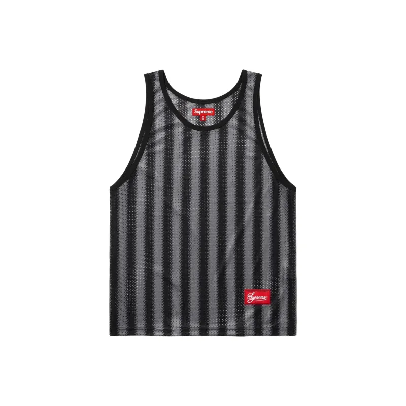 Supreme Stripe Mesh Tank Top-1