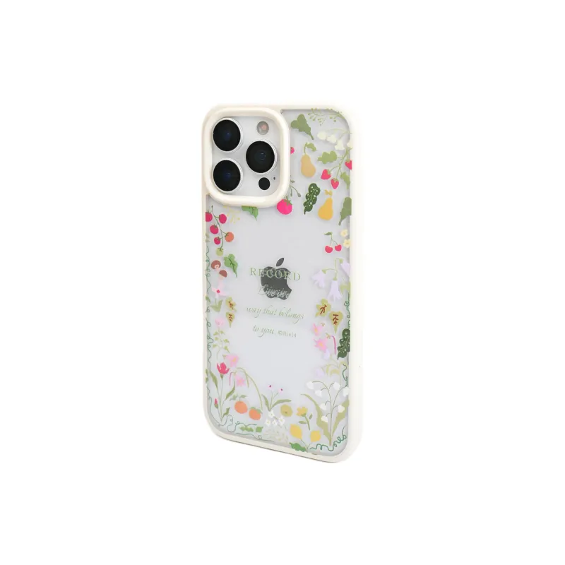 Wei Xin Acrylic Material Fruiting Garden Edge Phone Cases Compatible With IPhone 16/15 Pro Max/Apple 13/14 Pro/Max-2