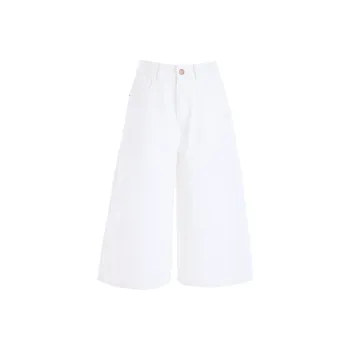 Rose Denim Shorts Women's White
