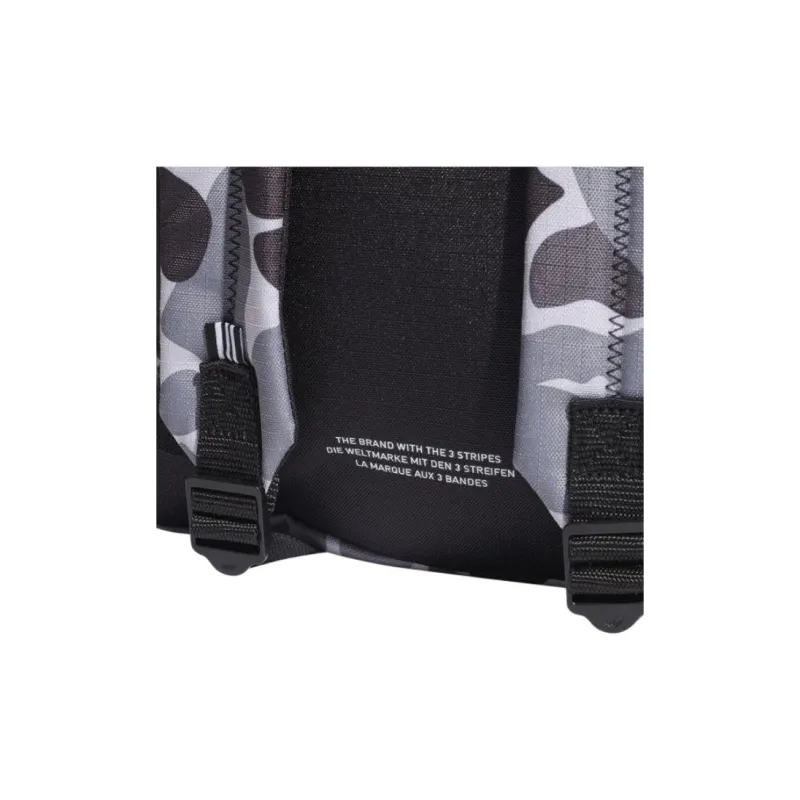 Adidas Originals Pattern Backpack Unisex Gray Black-5