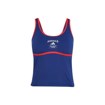 Adidas Free Shipping With AdiClub Heritage Tank Top With Integrated Low Support Bra