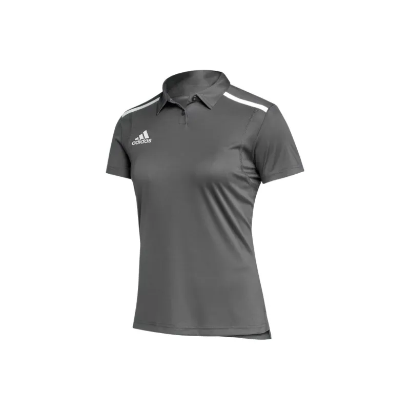 Adidas Women's Team Issue Polo Shirt Team Grey Four/White-0
