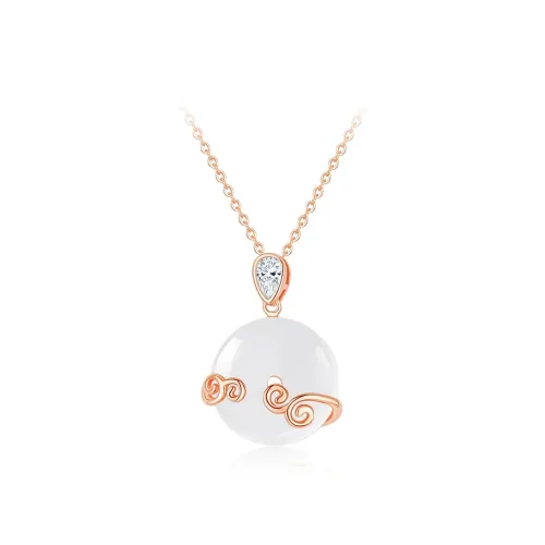 Love Link Chalcedony Necklaces Women's