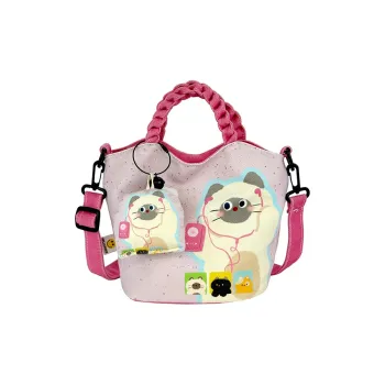 CORE BIRD Canvas One Shoulder Handbag Women's Multicolor