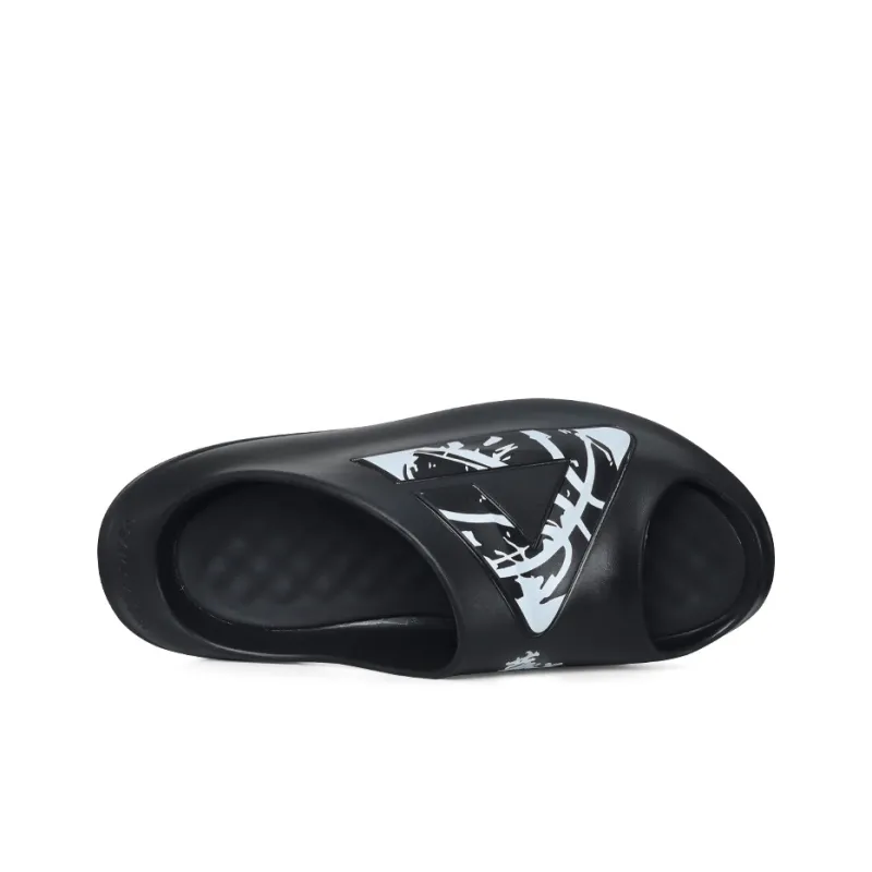 PEAK Very Small Fat Drag Quiet Slip Resistant Abrasion Resistant Slide Slippers Men's Black-3