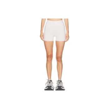 Balenciaga Sports Shorts Slim Fit Women's White