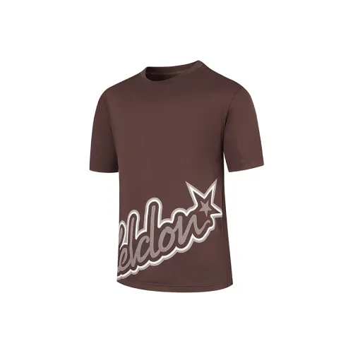 QIAODAN T Shirt Men's Van Dyke Brown
