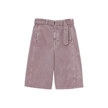 Lemaire Twisted Belted Mid Rise Bermuda Shorts