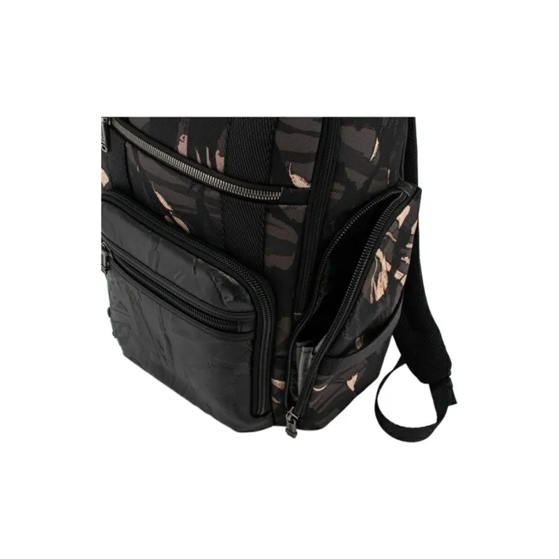 TUMI Alpha Bravo Leather Backpack Men's Gray-6
