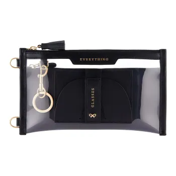 Anya Hindmarch Leather Clutch Unisex Black