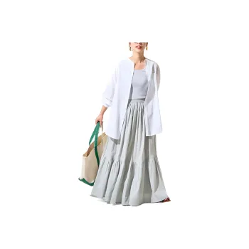 FREAK'S STORE Casual Long Skirt Women's Light Gray
