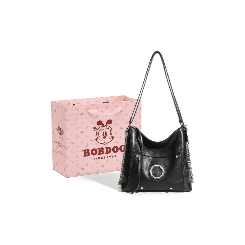 BOBDOG PU Tote Bag, Shopping Bag, Shoulder Bag Large Size Women's Ecru/Black-7