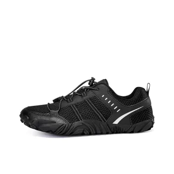 TELENT Abrasion Resistant Coverage Impact Resistant Low Top Hiking Shoes Men's Black