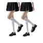 2 White Calf Socks