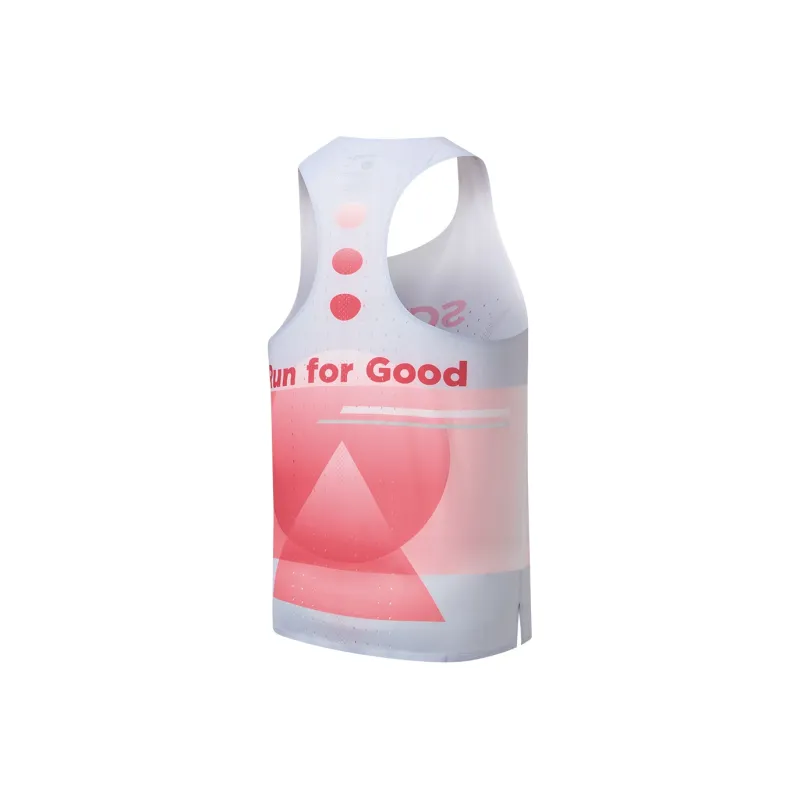 Saucony Tank Top Men's Geometric Pink Set-1