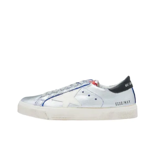 Golden Goose Hamillu Low Top Skateboard Shoes Women's Silver Blue