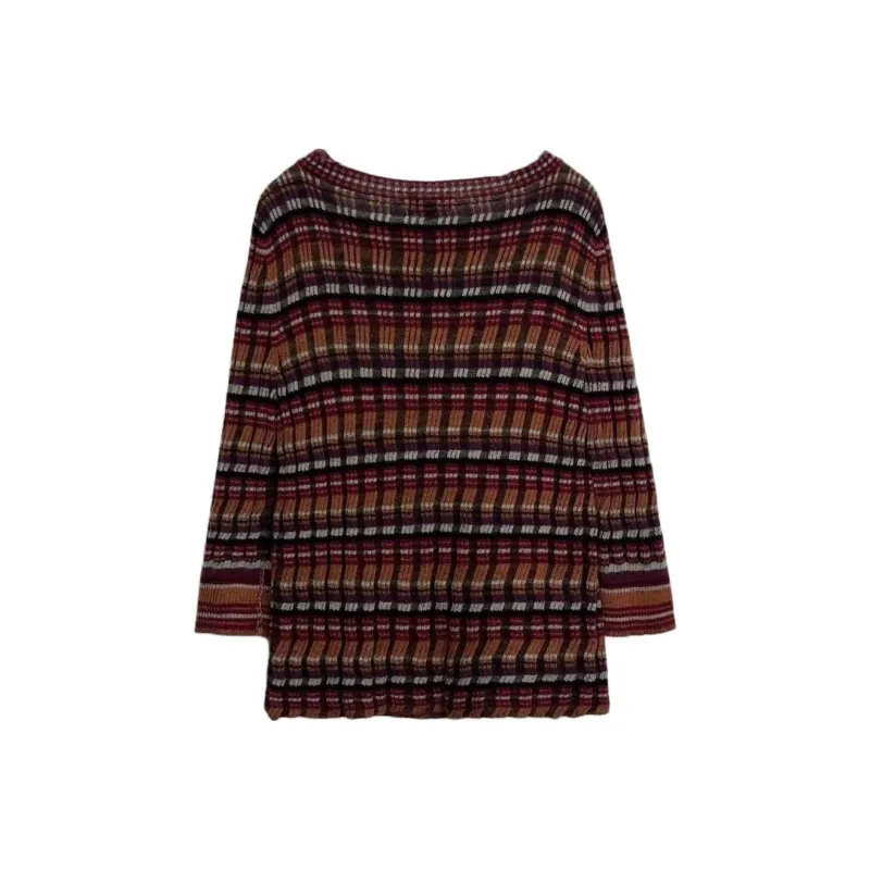 CHANEL 18A Premium Handmade Collection Knitwear Women's Red-1