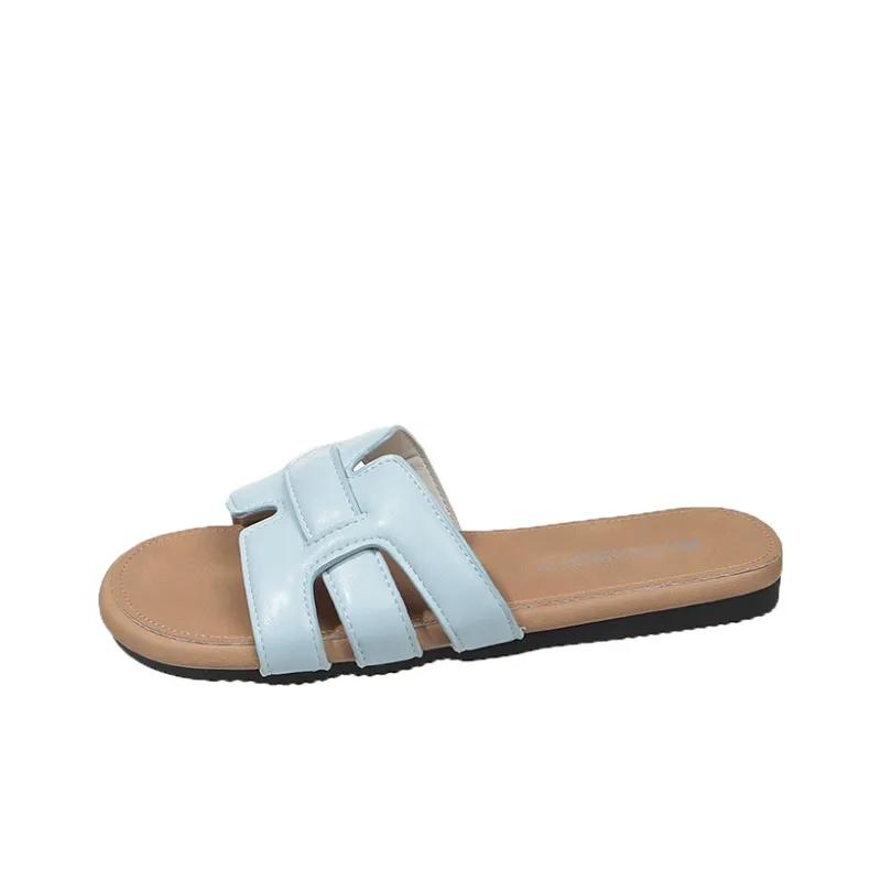 AJPAP Rubber Sole Slip Resistant Odor Resistant Abrasion Resistant Slide Slippers Women's-18