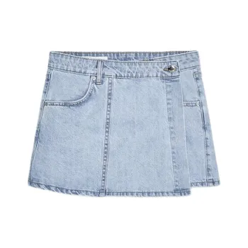 ZARA Denim Shorts Women's Light Blue