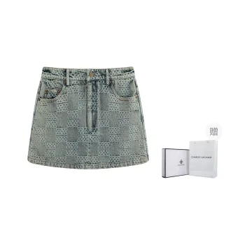 Charlie Luciano Denim Short Skirts Women's Blue